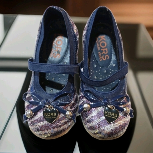 Michael Kors Other - Michael Kors Kids' Navy and Purple Sequin Shoes 'Lil Cora 2'